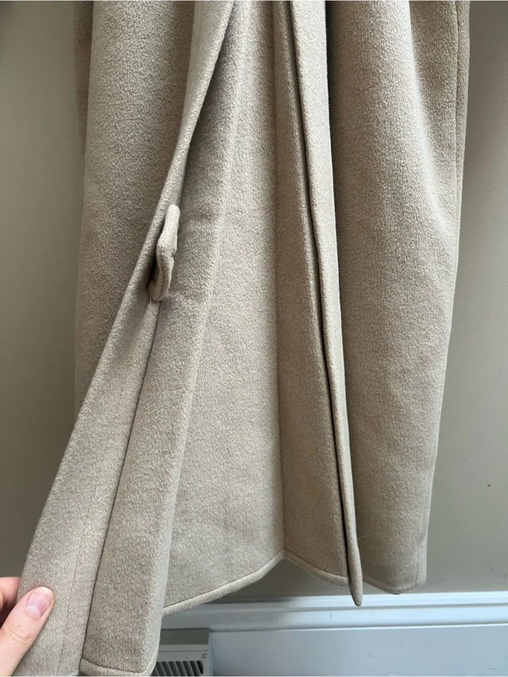 Ralph Lauren Double-Breasted Wool Belted Trench Coat vintage L/XL - Picture 8 of 11